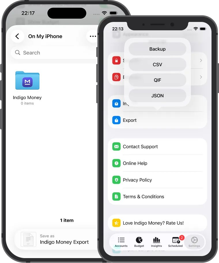 Import and Export data