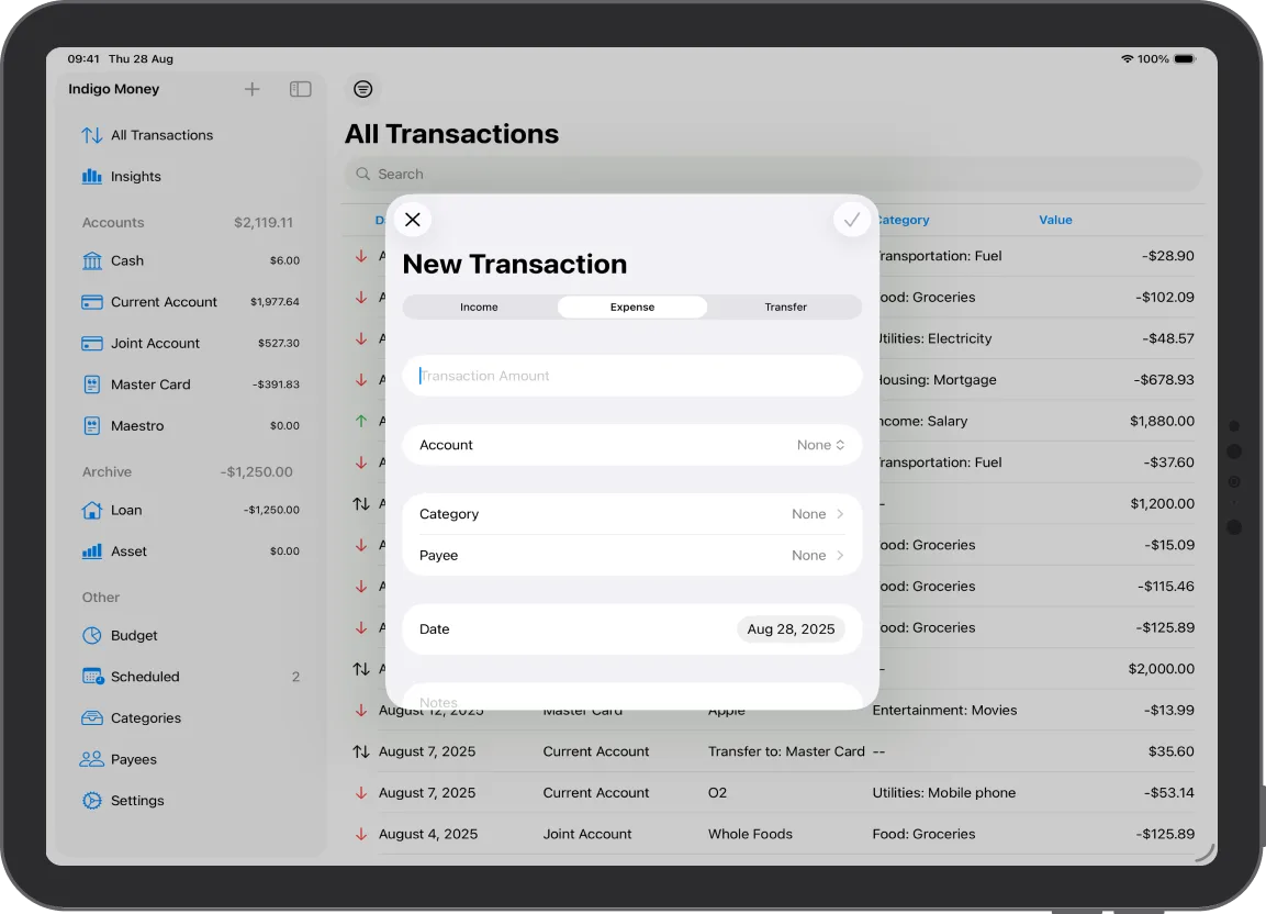 Manage Transactions